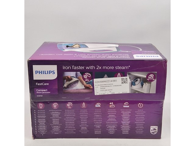 Strijkijzer, phillips, fastcare stoomgenerator gc6722 - afbeelding 4 van  5