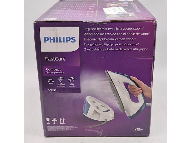 Strijkijzer, phillips, fastcare stoomgenerator gc6722 - afbeelding 5 van  5