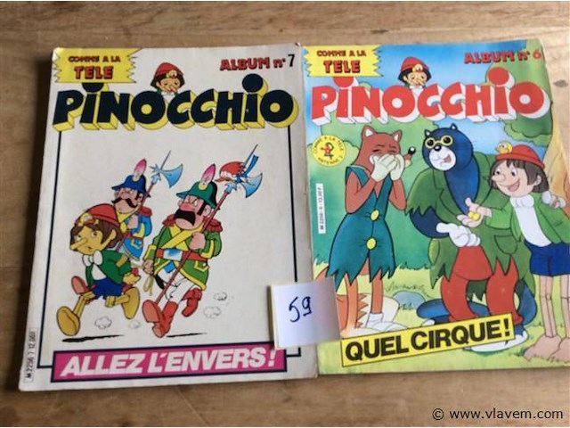Strip pinocchio 2stuks - afbeelding 1 van  2
