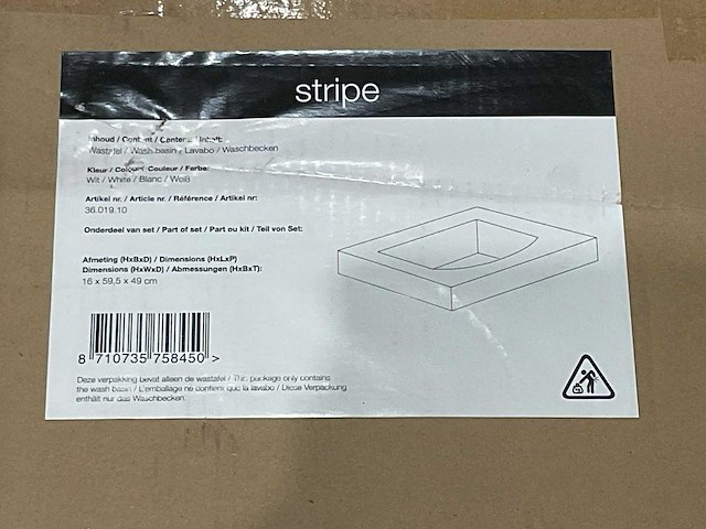 Stripe - wasbak - afbeelding 6 van  6