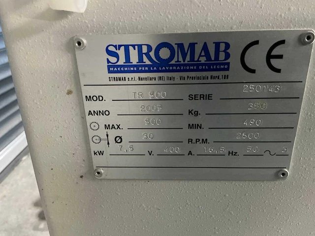 Stromab - 2005 - tr 500 - afkortcirkelzaagmachine - afbeelding 9 van  19