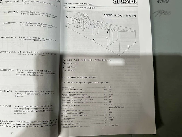Stromab - 2005 - tr 500 - afkortcirkelzaagmachine - afbeelding 11 van  17