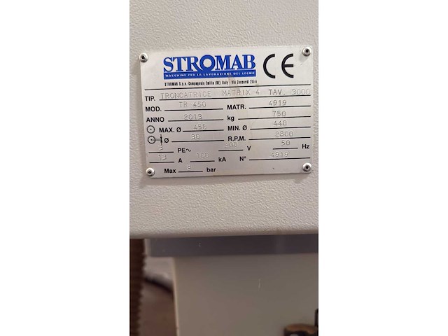 Stromab - 2013 - tr 450 - afkortcirkelzaagmachine - afbeelding 13 van  22