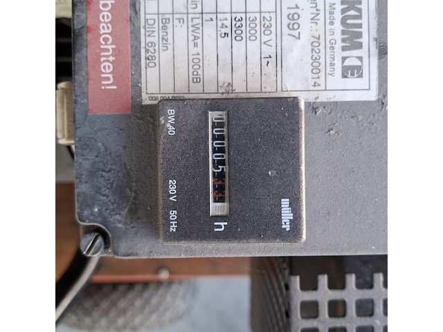 Stroom en krachtstroom generator, elektra beckum, gt 4003 ab, blauw, 2000 - afbeelding 9 van  13