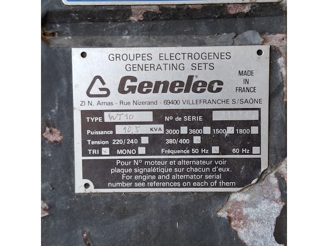 Stroom generator, genelec, wt10 - afbeelding 8 van  8