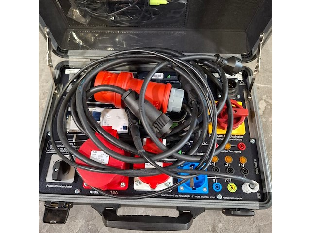 Stroom test uitrusting in koffer, o.a. gossen metrawatt, o.a. metratester 5+ 3p - afbeelding 3 van  10