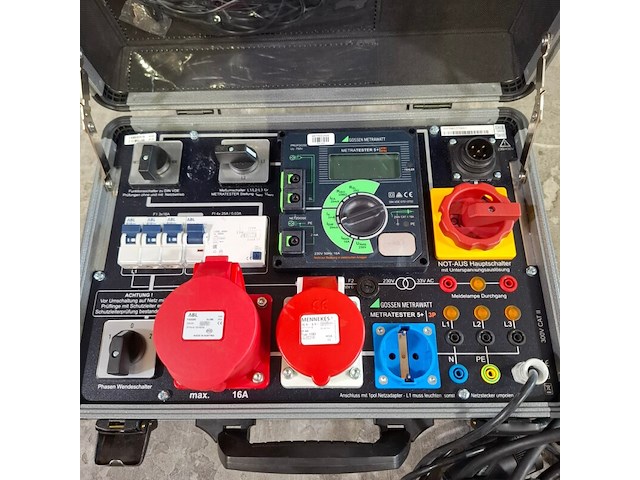 Stroom test uitrusting in koffer, o.a. gossen metrawatt, o.a. metratester 5+ 3p - afbeelding 4 van  10