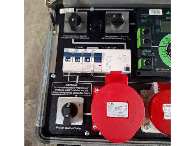 Stroom test uitrusting in koffer, o.a. gossen metrawatt, o.a. metratester 5+ 3p - afbeelding 5 van  10