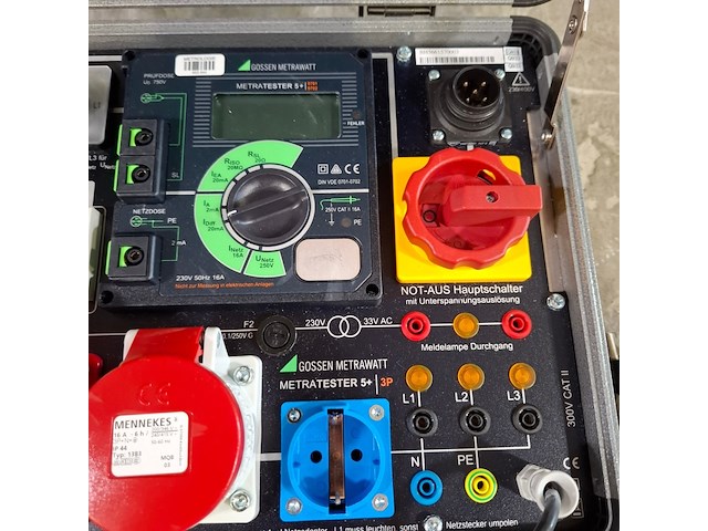 Stroom test uitrusting in koffer, o.a. gossen metrawatt, o.a. metratester 5+ 3p - afbeelding 6 van  10