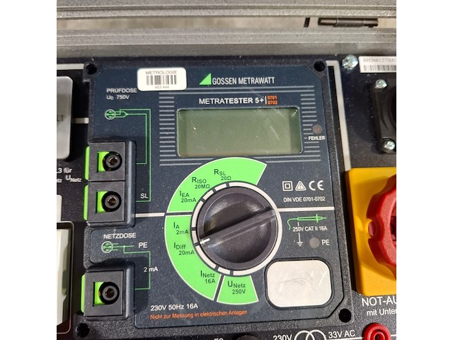 Stroom test uitrusting in koffer, o.a. gossen metrawatt, o.a. metratester 5+ 3p - afbeelding 7 van  10