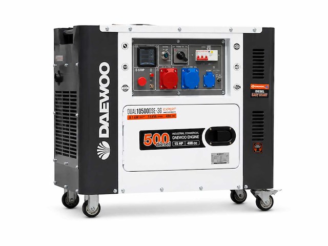 Stroomgenerator - 8,1 kva - daewoo ddae10500dse-3g - afbeelding 1 van  15