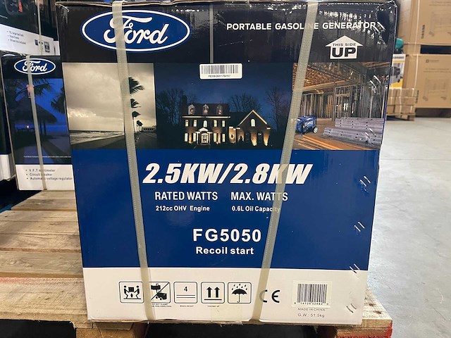 Stroomgenerator - benzine - ford fg5050 - afbeelding 6 van  6