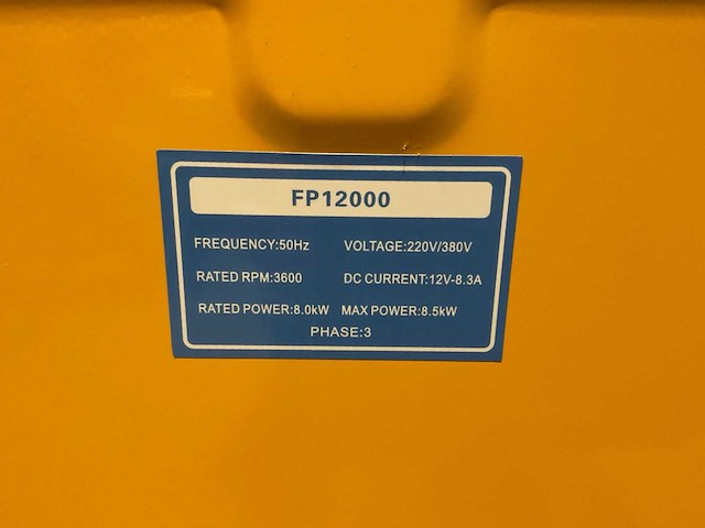 Stroomgenerator - fpower - fp12000 - afbeelding 10 van  61