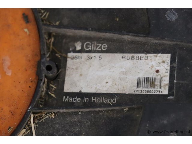 Stroomkabel & gilze verlengkabelhaspel 25mtr - afbeelding 4 van  5