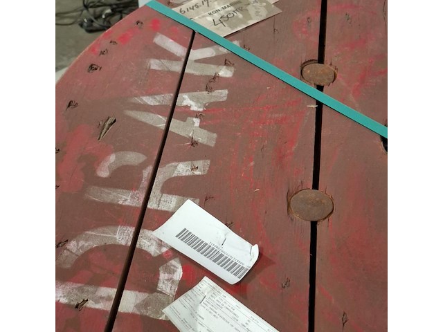 Stroomkabel op houten haspel, draka - afbeelding 5 van  9