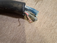 Stroomkabel op houten haspel, raychem - afbeelding 6 van  6