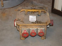 Stroomverdeelkast mennekes, 4x kracht en 4x 240v.