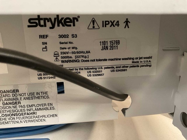 Stryker 3002 s3 ziekenhuisbed - afbeelding 9 van  9