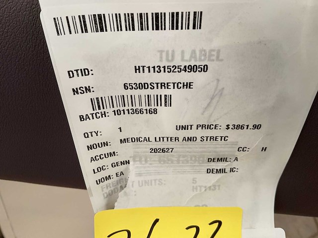 Stryker 6082 mx-pro medical litter and stretch - afbeelding 9 van  9