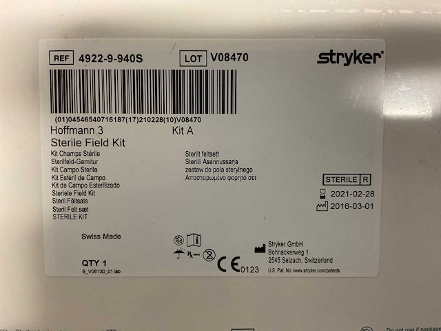 Stryker fixation set - afbeelding 1 van  1