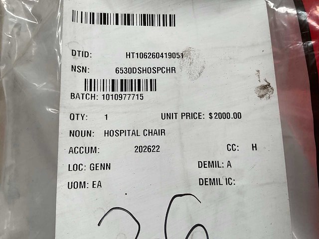 Stryker hospital chair - afbeelding 6 van  7