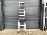Sts vouwladder 2x9 treden ladder en trap - afbeelding 5 van  5