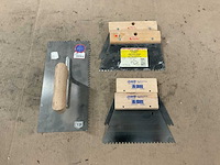 Stuc- en afwerkgereedschap (5x) - afbeelding 1 van  3