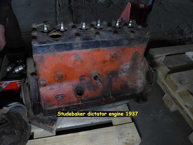 Studebaker dictator 6-cylinder engine & manual gearbox | original american classic drivetrain - afbeelding 8 van  47