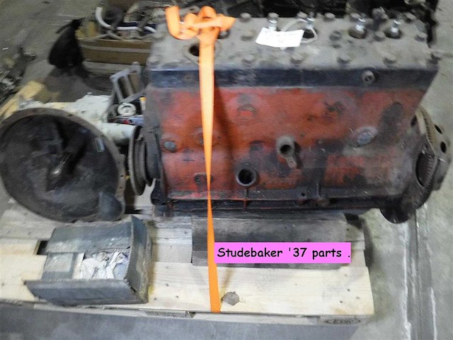 Studebaker dictator 6-cylinder engine & manual gearbox | original american classic drivetrain - afbeelding 21 van  47