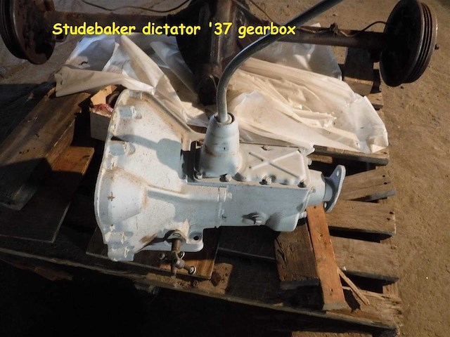 Studebaker dictator 6-cylinder engine & manual gearbox | original american classic drivetrain - afbeelding 43 van  47