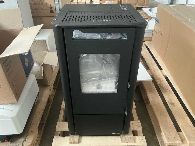 Stufa kali nero goffrato 9.5kw v2 pelletkachel - afbeelding 1 van  9