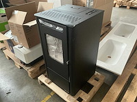 Stufa kali nero goffrato 9.5kw v2 pelletkachel - afbeelding 2 van  9