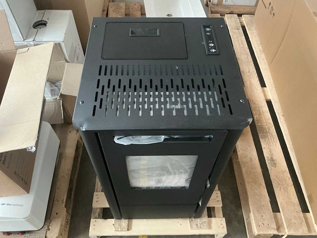 Stufa kali nero goffrato 9.5kw v2 pelletkachel - afbeelding 4 van  9