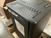 Stufa kali nero goffrato 9.5kw v2 pelletkachel - afbeelding 8 van  9