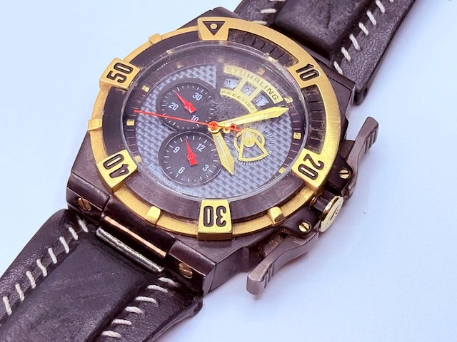 Stührling ''midnight falcon'' prestige herenhorloge - afbeelding 2 van  6
