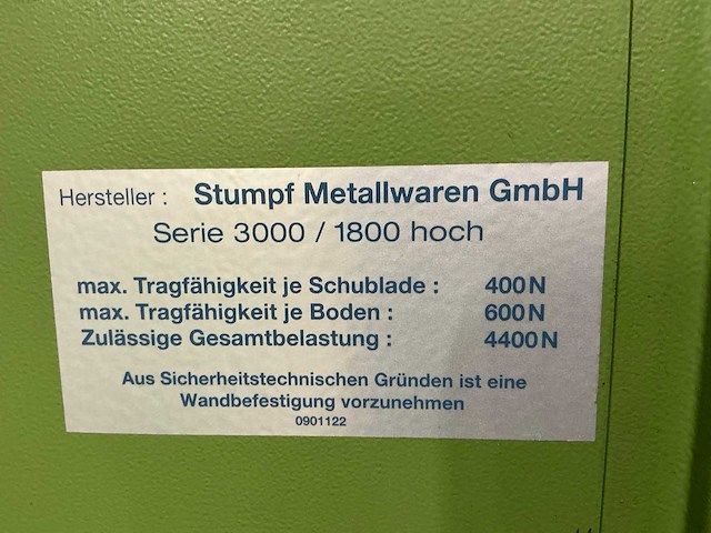 Stumper metallwaren serie 3000 kast - afbeelding 4 van  5