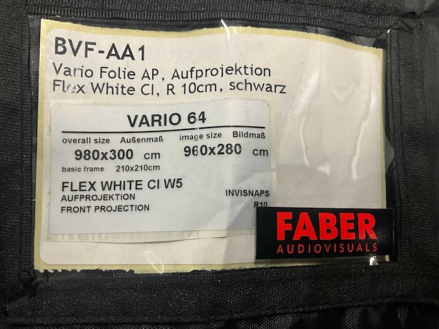 Stumpfl flex white projectiescherm 980x300 - afbeelding 5 van  8