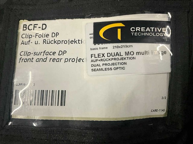 Stumpfl varioclip lock 64 dual projection projectiescherm 900x600 - afbeelding 9 van  10