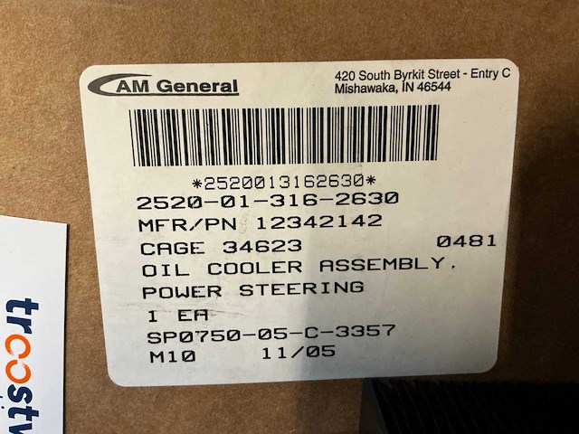 Stuurbekrachtiging oliekoeler - afbeelding 3 van  4