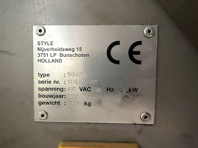 Style - 2002 - 510x1250 - cnc-draaibank - afbeelding 7 van  7