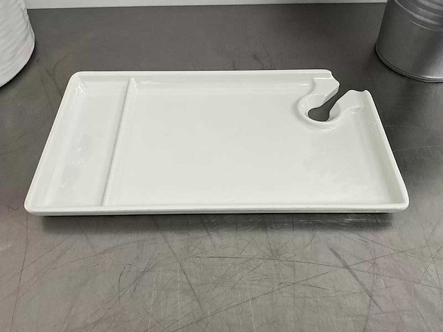 Style point - rechthoekige melamine party plate (27x15 cm) (100x) - afbeelding 1 van  5