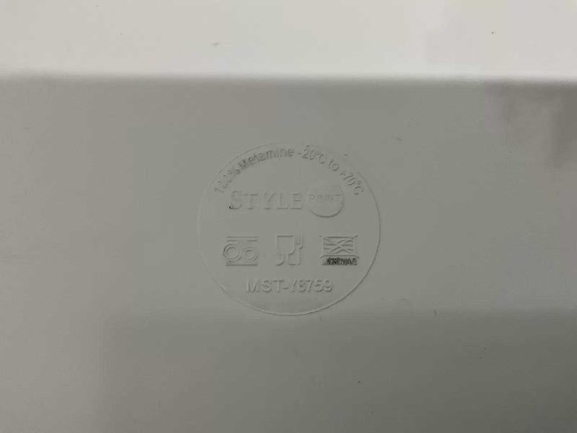 Style point - rechthoekige melamine party plate (27x15 cm) (100x) - afbeelding 4 van  5