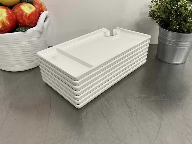 Style point - rechthoekige melamine party plate (27x15 cm) (100x) - afbeelding 2 van  2