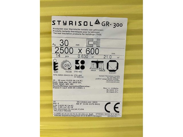 Styrisol gr-300 xps isolatieplaten (154x) - afbeelding 3 van  5