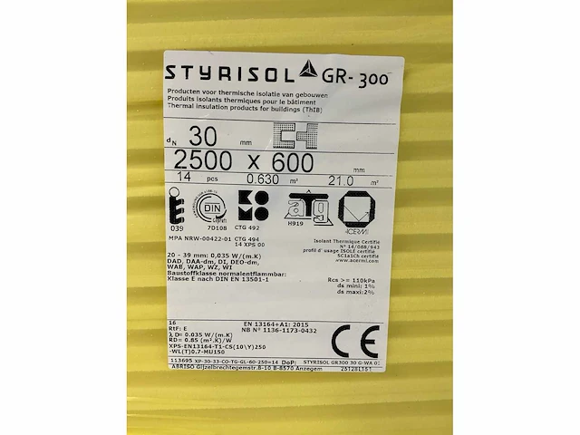 Styrisol gr-300 xps isolatieplaten (154x) - afbeelding 3 van  5