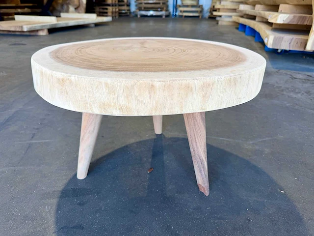 Suar boomstam salon / bijzettafel - afbeelding 2 van  2