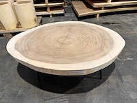 Suar boomstam salontafel 130/100 cm - afbeelding 3 van  5