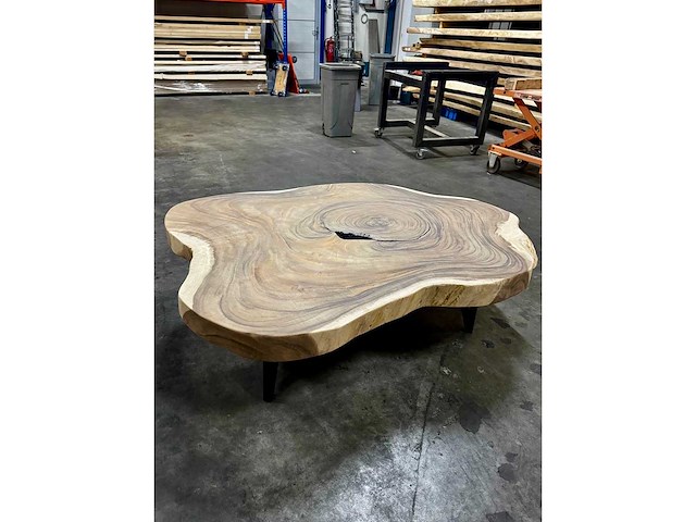 Suar boomstam salontafel. - afbeelding 3 van  5