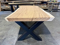 Suar boomstam tafel 220 cm. - afbeelding 2 van  3