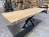 Suar boomstam tafel 240 cm. - afbeelding 2 van  3